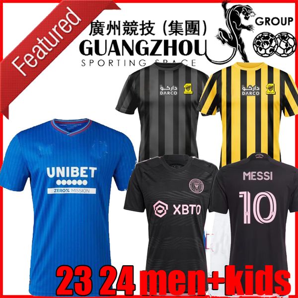 

inter miami cf 2023 2024 al ittihad benzema soccer jerseys hamdallah romarinho camara glasgow rangers costa coronado hegazy pre match jersey, Black;yellow