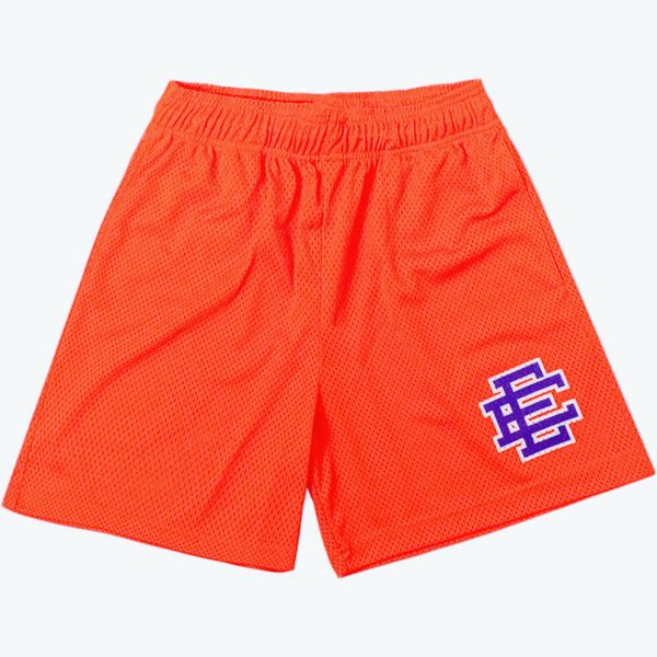 

west coast summer trend brand ee shorts boys casual fashion outdoor relaxed sports breathable mesh shorts, White;black