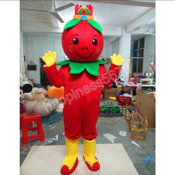 

size red medlar mascot costume customization theme fancy dress ad apparel festival dress, Red;yellow