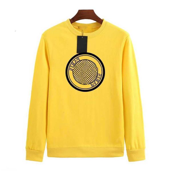 

hoodies mens deisgner fashion black yellow letter printing sportswear sweatshirts long sleeve loose fit sportswear autumn and winter sweatsh, White;black