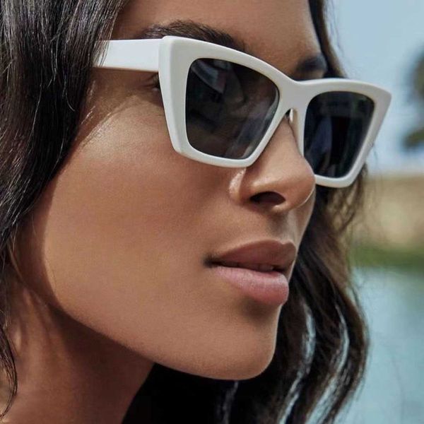 

over glasses sunglasses ladies designers mica popular fashion brands sl276 retro cat eye shape frame glasses leisure wild style uv400 protec, White;black