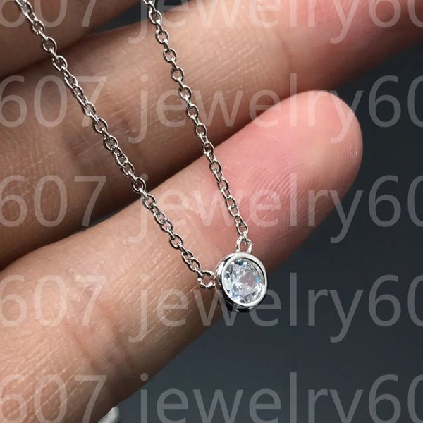 

designer necklace solon pendant simple multicolor inlaid with precious stones sterling silver to create a trendy lady collarbone chain girlf