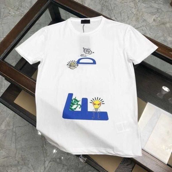 

plus size t shirt fashion bulb cactus stripe letter print tee summer round neck short sleeve shirts designer t shirt oversized t-shirt, White;black