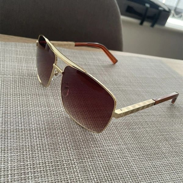 

fashion classic 0259 sunglasses for men metal square gold frame uv400 vintage style attitude sunglasses protection eyewear with box case, White;black