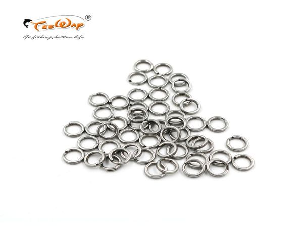 

200 pcs lure ring stainless steel split rings for blank lures crankbait hard bait fishing ring bass walleye fishing upr1cm6348024