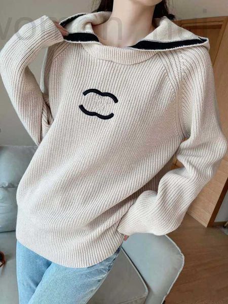

women's sweaters designer 2023 sweatshirts brand women style long sleeve oversize knit pullover female casual loose brand embroidery r, White;black