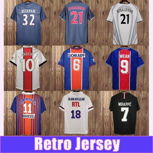 

2000 2001 okocha mens retro soccer jerseys ronaldinho ibrahimovic leroy home blue away white football shirt uniforms, Black;yellow