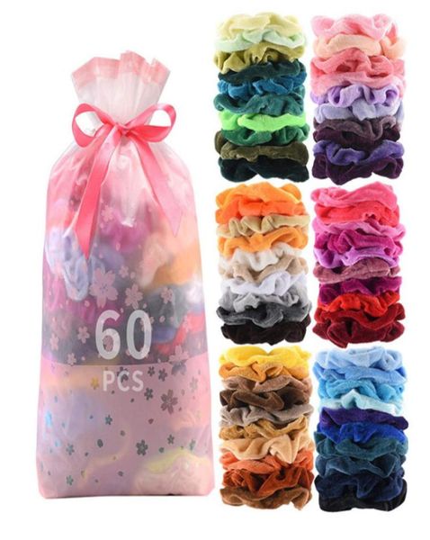 

girl women039s hairbands velvet hair scrunchies ponytail holder elastic hairbands hair ties ropes hair pleuche headwear yhm1236842882, Slivery;white