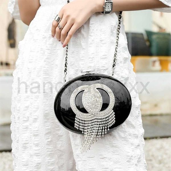 

coco diamond tassels duffle the tote bag ufo oval crossbody black white evening designers shoulder handbags bags fashion luxury women lady s