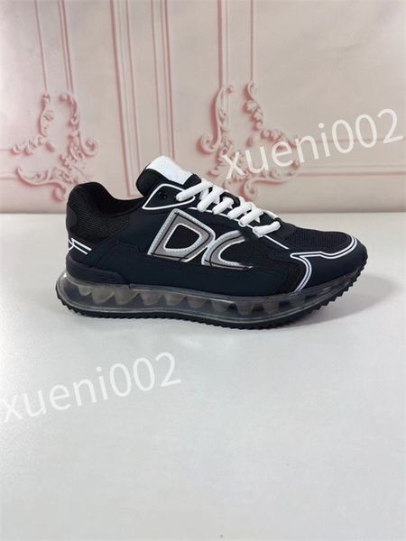 

new fashion designer shoe lightweight lace-up breathable casual sneakers business leisure walking loafers, Black