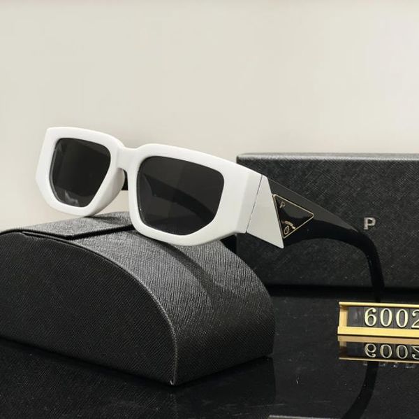 

designer sunglasses luxury classic triangle logo sunglasses for women men summer beach vacation uv 400 protection sunglasses high quality, White;black