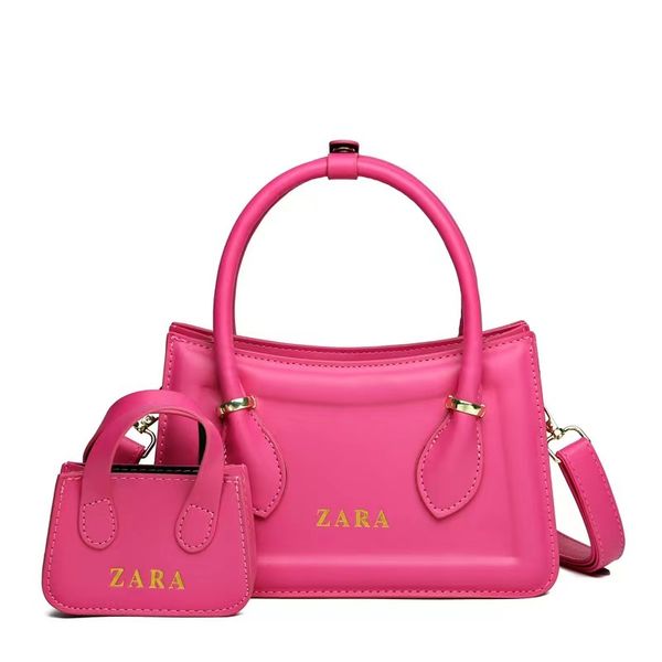 

new european and american set mother and child handbag small square bag candy color single shoulder crossbody bag workmanship fine factory d