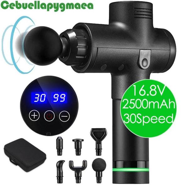 

massage gun electric exercise salud body fascial fitness muscle massager message pro machine massagegun theragun saude health a26853172