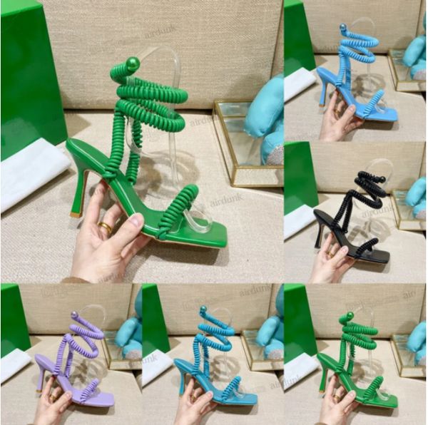 

wired stretch sandals women roman summer high heeled party dress pumps dark blue green cross strap casual beach outwear walking shoe runway, Black