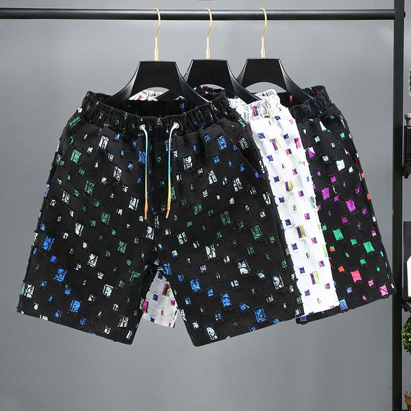 

men shorts men's designershorts swimwear beach swim trunks swimming swimsuits mens designer printing casual running sports short pants, White;black