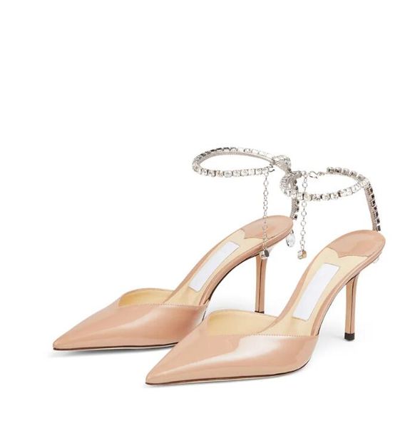 

summer brand saeda pointed toe platform sandals shoes leather strappy 2023s/s high heels evening dress lady gladiator evening dress eu35-43, Black