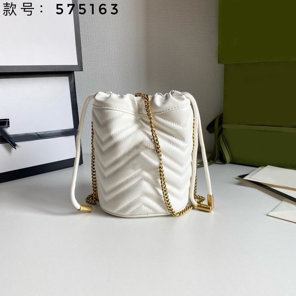 

fashion fashion designer woman bag shoulder bag handbag purse genuine leather cross body chain high grade quality bucket bag