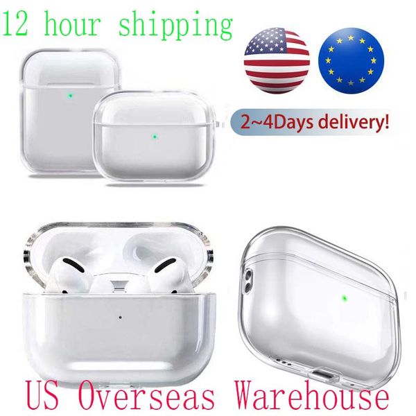 

for airpods pro 2 air pods 3 earphones airpod box bluetooth headphone accessories solid silicone cute protective cover apple wireless chargi