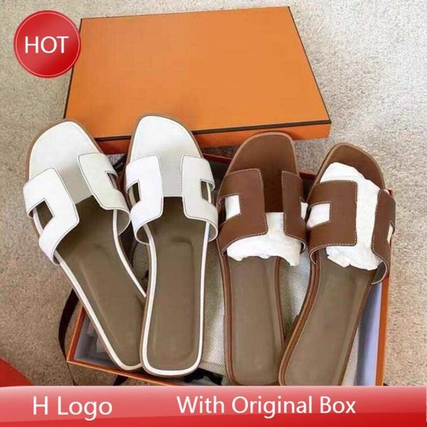 

women brand sandals designer slippers flat flip flops crocodile skin slide ladies beach sandal summer with box, Black
