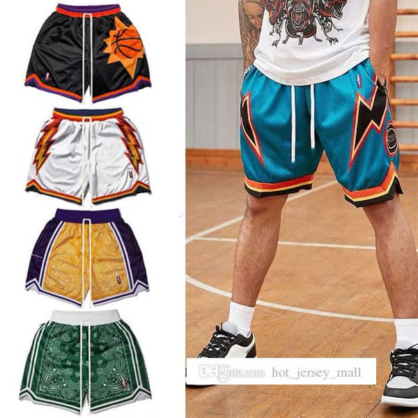 

men's shorts basketball streetwear training short pants retro embroidered five points ball american gym plus size 230214, Black