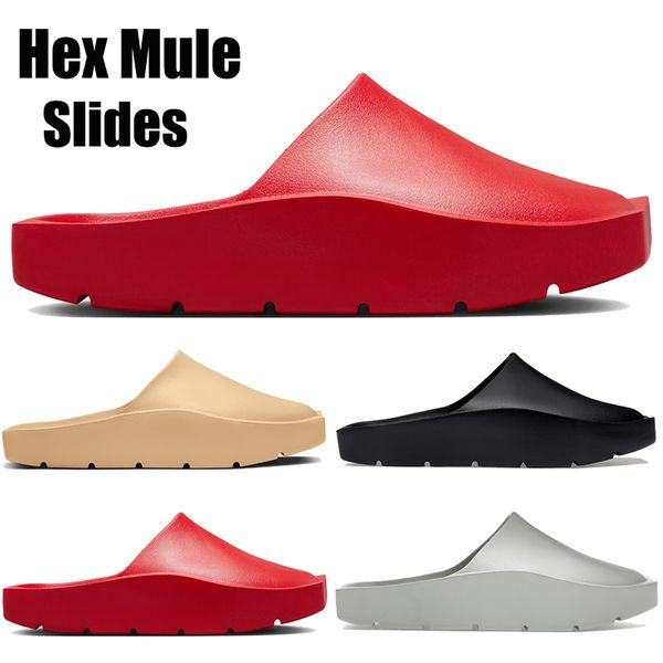 

fashion hex mule slides slippers university red eilish black light silver celestial gold mens designer slide flats beach slipper summer wome