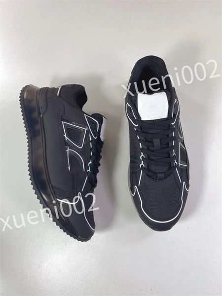 

2023 luxury fashion designer shoe lightweight lace-up breathable casual sneakers business leisure walking loafers, Black