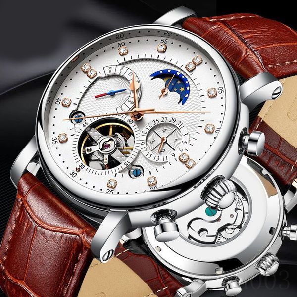 

designer watches for women mens watches party automatic mechanical reloj skeleton delicate ew factory luxury watch tourbillon black brown le, Slivery;brown