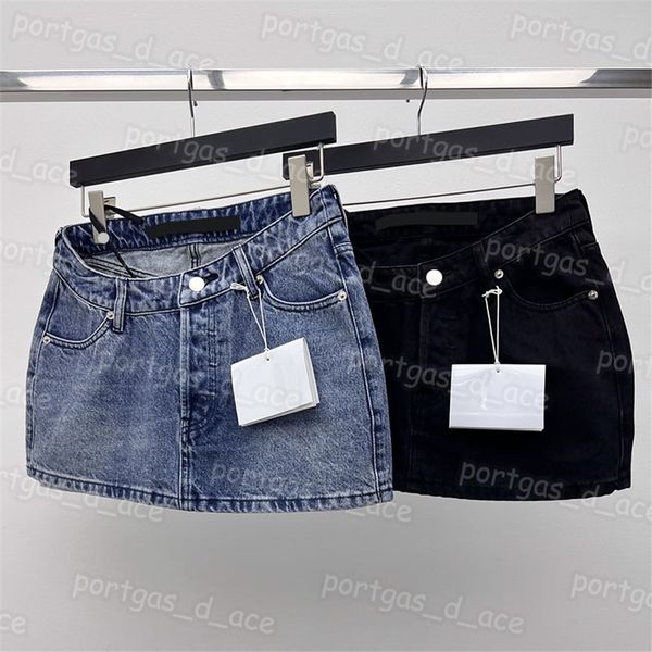

designer women mini dress luxury denim skirt black blue street style skirts