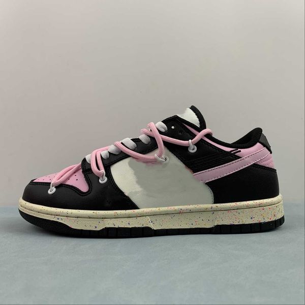 

sb dnks shoes black white power sports sneakers with original box
