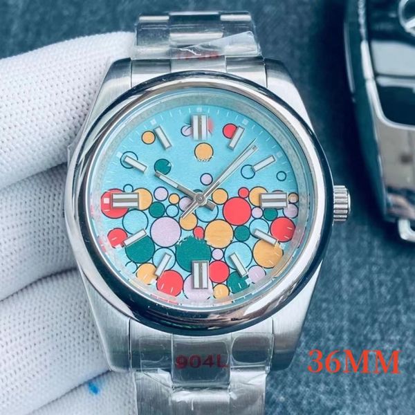 

luxury designer watches classic fashion automatic watch with colored dial size 41mm 36mm 31mmsapphire glass, Slivery;brown