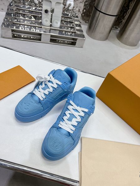 

new designer woman's shoe leather lace up men fashion platform sneakers white black mens womens casual shoes chaussures 0607