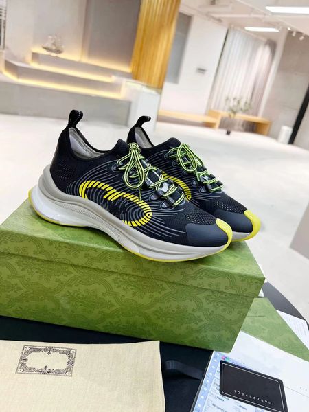 

2023 newst nylon suede low- flow sneakers shoes men's light rubber runner sole mesh leather casual outdoor sports tech fabrics trainers, Black