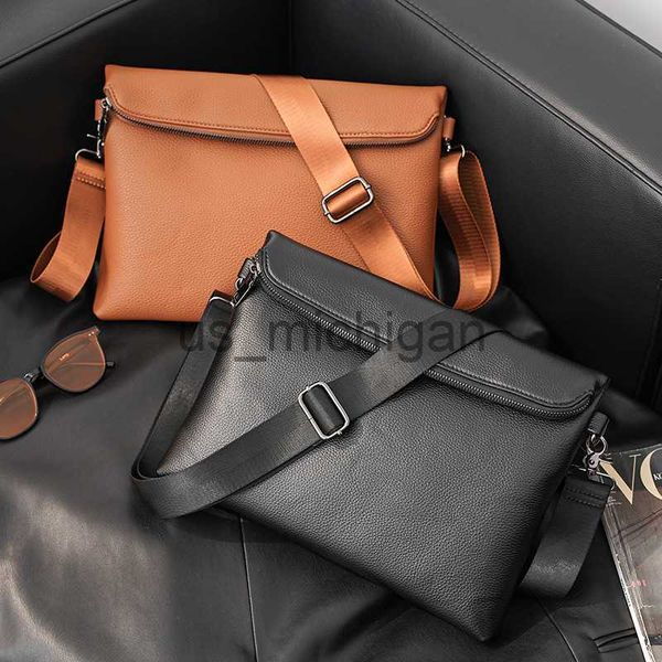 

evening bags soft pu leather men's crossbody bag fashion casual shoulder messenger bags men crossbody shoulder bag solid envelope hand