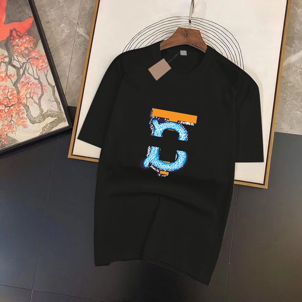 

2023 summer men's and women's fashion and leisure brand temperament joker soft cartoon letter printed t-shirt size xs-4xl#ljs22, White;black
