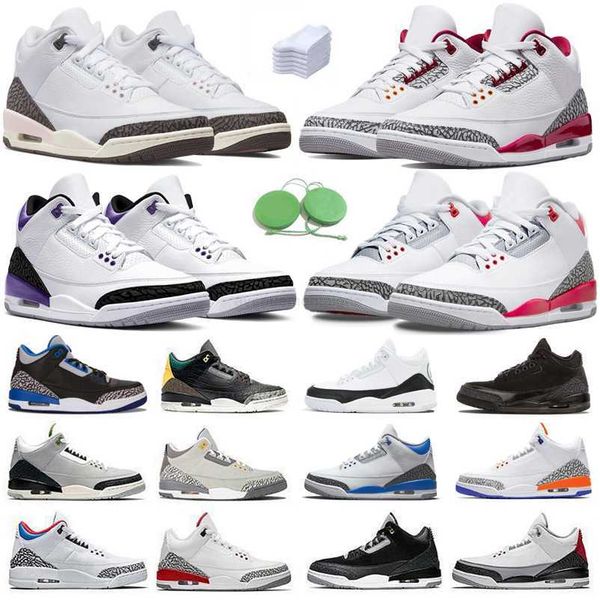 

jumpman 3 3s men women basketball shoes sneaker dark iris cardinal fire red kumquat neapolitan desert elephant muslin pure cement mens train