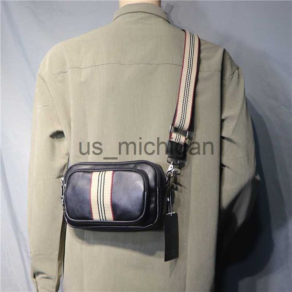 

evening bags vintage man bag pu leather shoulder bag waterproof japanese style men's messenger crossbody bag fashion casual handbag j23