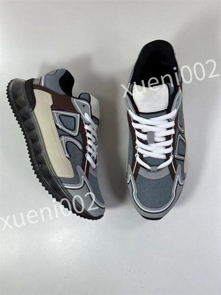 

new luxurys fashion designer shoe lightweight lace-up breathable casual sneakers business leisure walking loafers, Black
