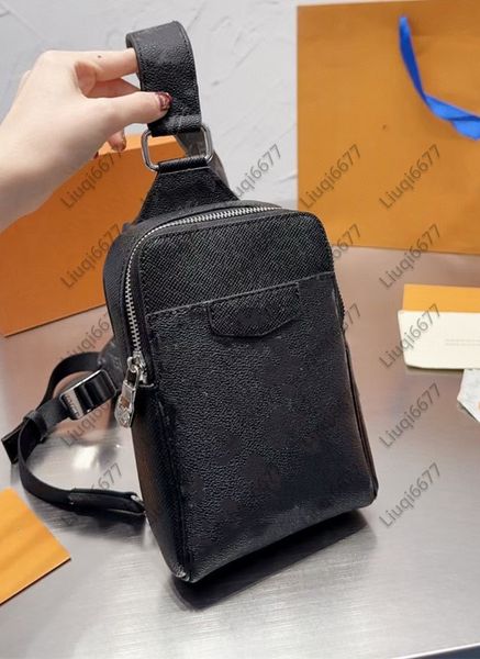 

7a quality outdoor sling bag designer bag mens womens genuine leather shoulder bags crossbody bag purse wallet zipper handbag chest bag belt