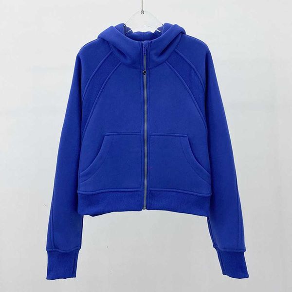 

lulus women brushed full zip hoodie jacket sportswear yoga outfits hooded workout track running coat with pockets outdoor fleeces thumb hole, Black