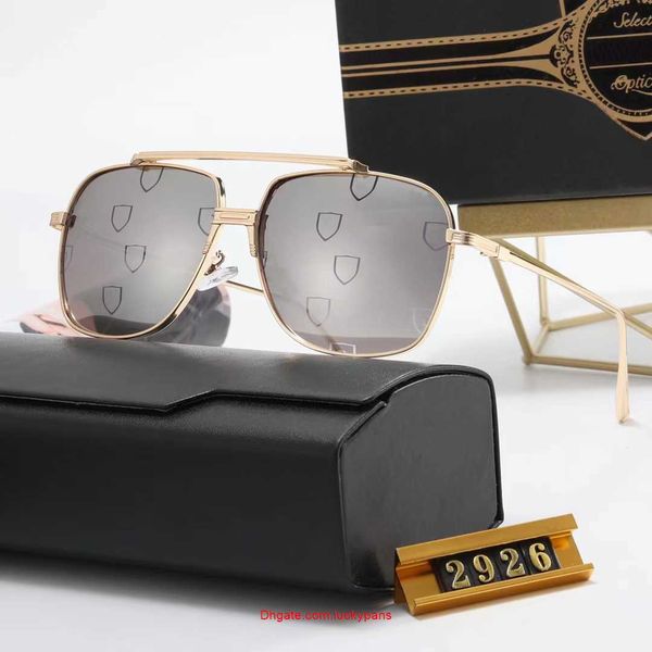 

2023 vintage sunglasses pilot women's sun glasses fashion designer shades luxury golden frame sunglasses uv400 gradient dita, White;black