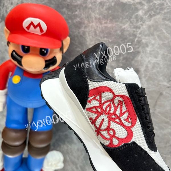 

new womans brand designer classics flat sneaker casual shoes leather white letter overlays fashion platfnorm sneakers2023, Black