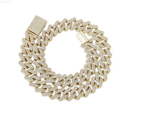 

goldstones hip hop rhombus custom cuban link fashion jewelry necklace 925 sterling silver mens cuban link