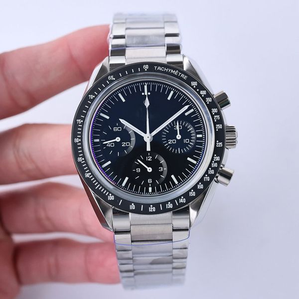 

mens watch quartz movement watches fashion business watchs 44mm life waterproof designer wristwatch for men, Slivery;brown