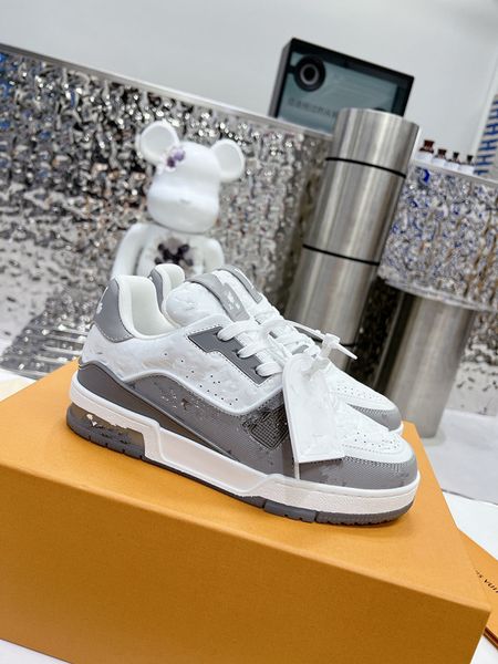 

mens womens genuine leather boots designer shoes woman fashion outdoor falt sneakers mens platform leathers casual trainers 0607, Black