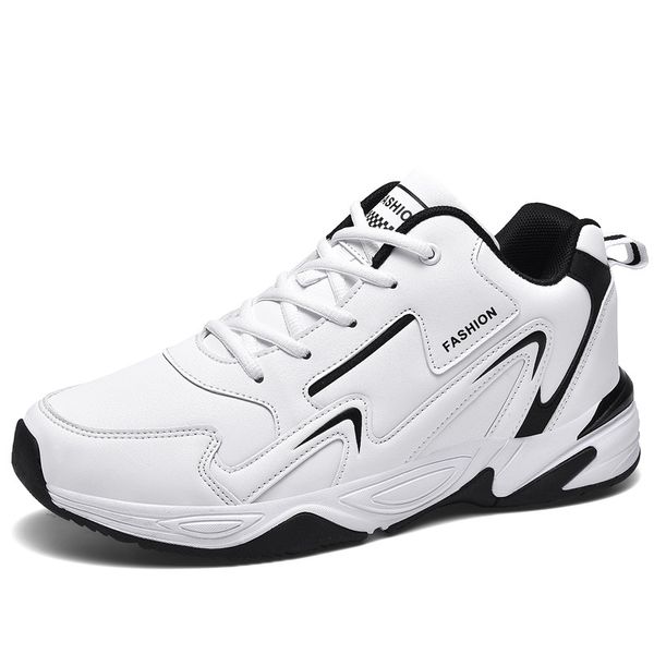 

2022 new men's plush sneakers autumn waterproof men's casual shoes breathable men's shoes outdoor comfortable walking shoes b, Black