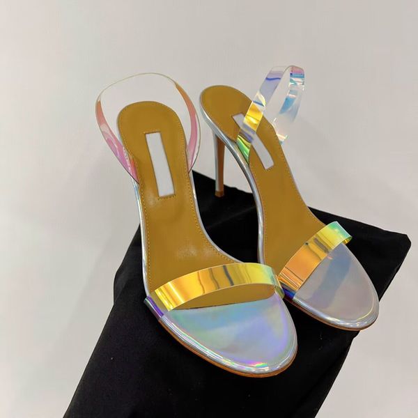

summer lady women sandals genuine leather peep toe pvc clear strappy sandalias sandals slingback luxury designers gladiator womens shoes bri, Black