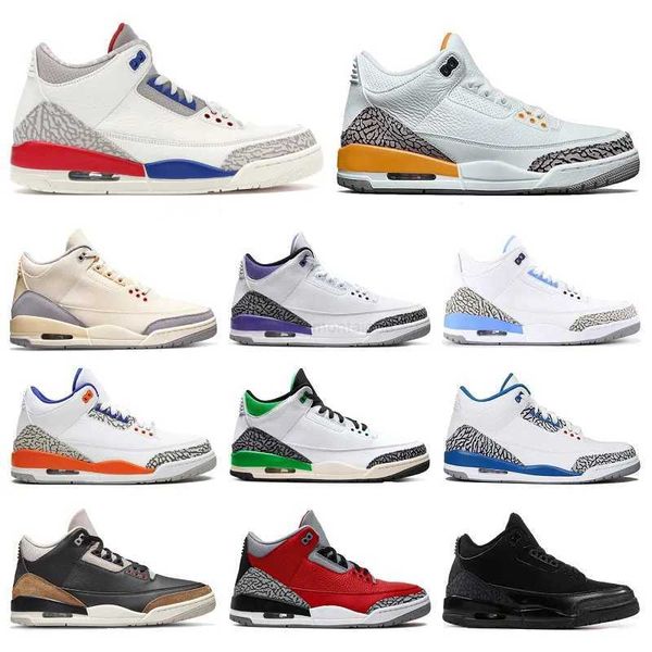 

3 3s jumpman basketball shoes mens 3s og cushioned air cushion for leisure cardinal pine flaw cool grey fragment unc georgetown sneakers