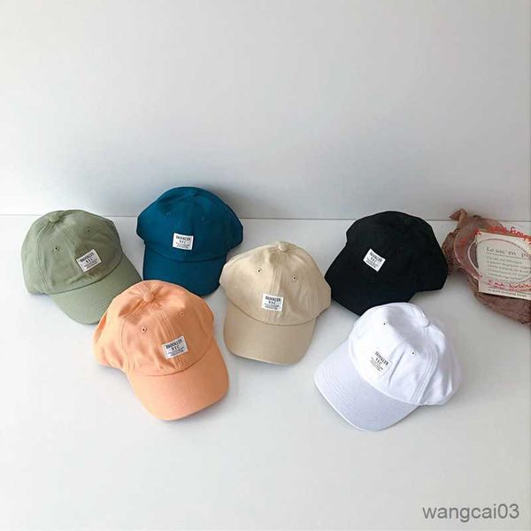 

caps hats autumn kids boys girls hats fashion letters pattern baby sun hats spring summer casual children peaked caps, Yellow