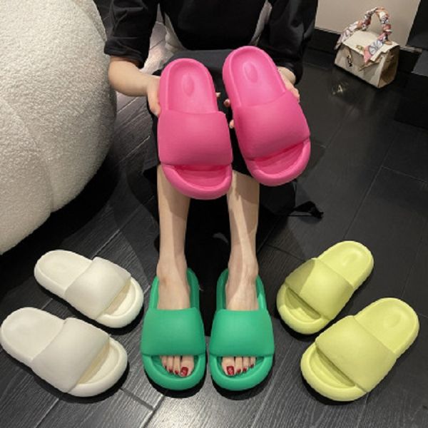 

slippery slippers indoor and outdoor wear non-slip thick bottom home sandals, Black;white