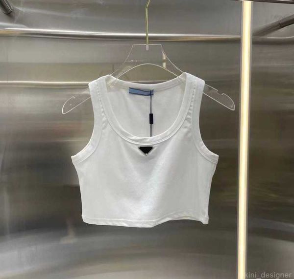 

t shirt women designer clothes shirts woman womens oversized tshirt tees cotton fabric letter fashion underwaist sleeveless short stylet shi, White
